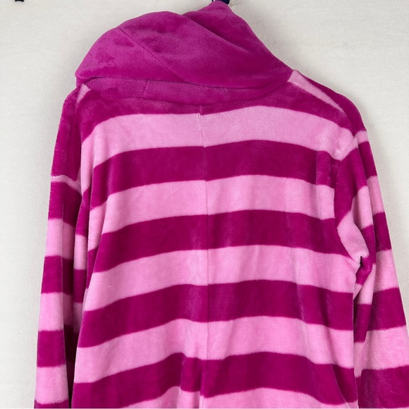 Disney Alice In Wonderland Cheshire Cat Union Suit Sleeper Adult Medium Pink - Picture 6 of 10